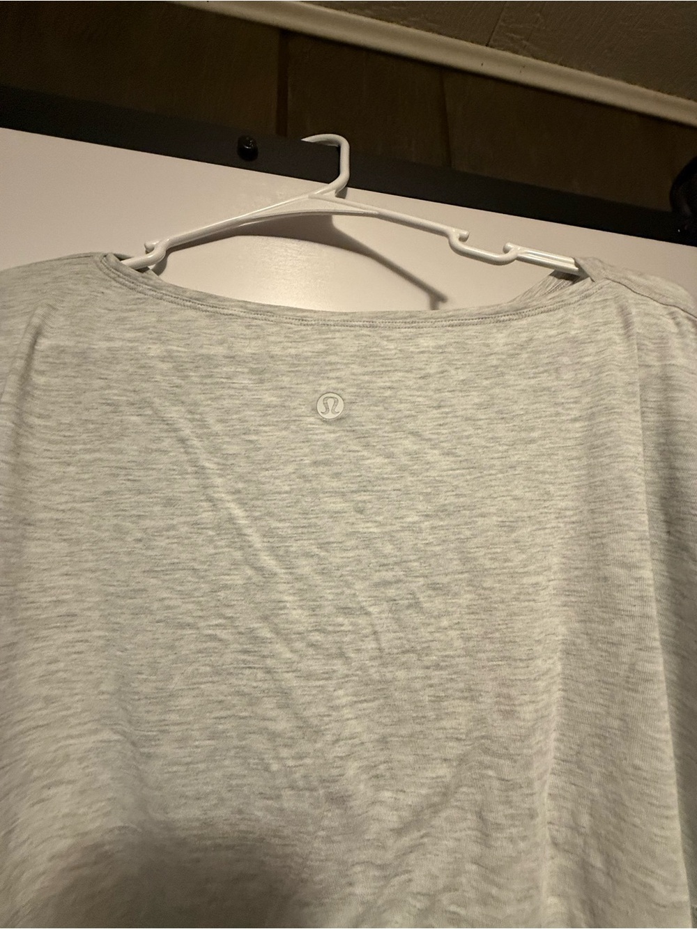 lululemon athletica Light Heather Gray Short Sleeve Tee